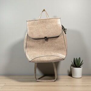 Elegant Beige Women's Backpack